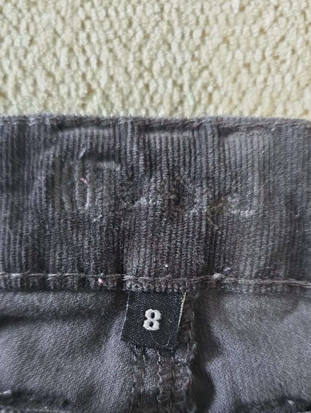Kut From The Kloth Dark Gray Diana Skinny Corduroy Pants - Size 8 - Picture 4 of 11